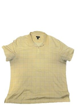 Van Heusen Men's XXL
Yellow Windowpane
Check Short Sleeve Polo
